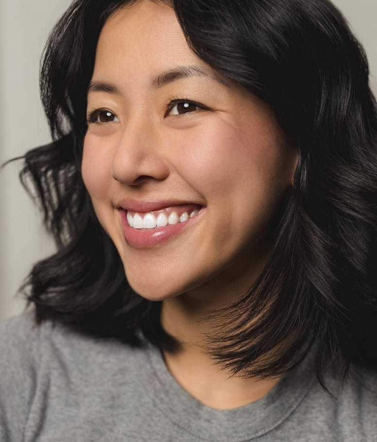 Woman smiling