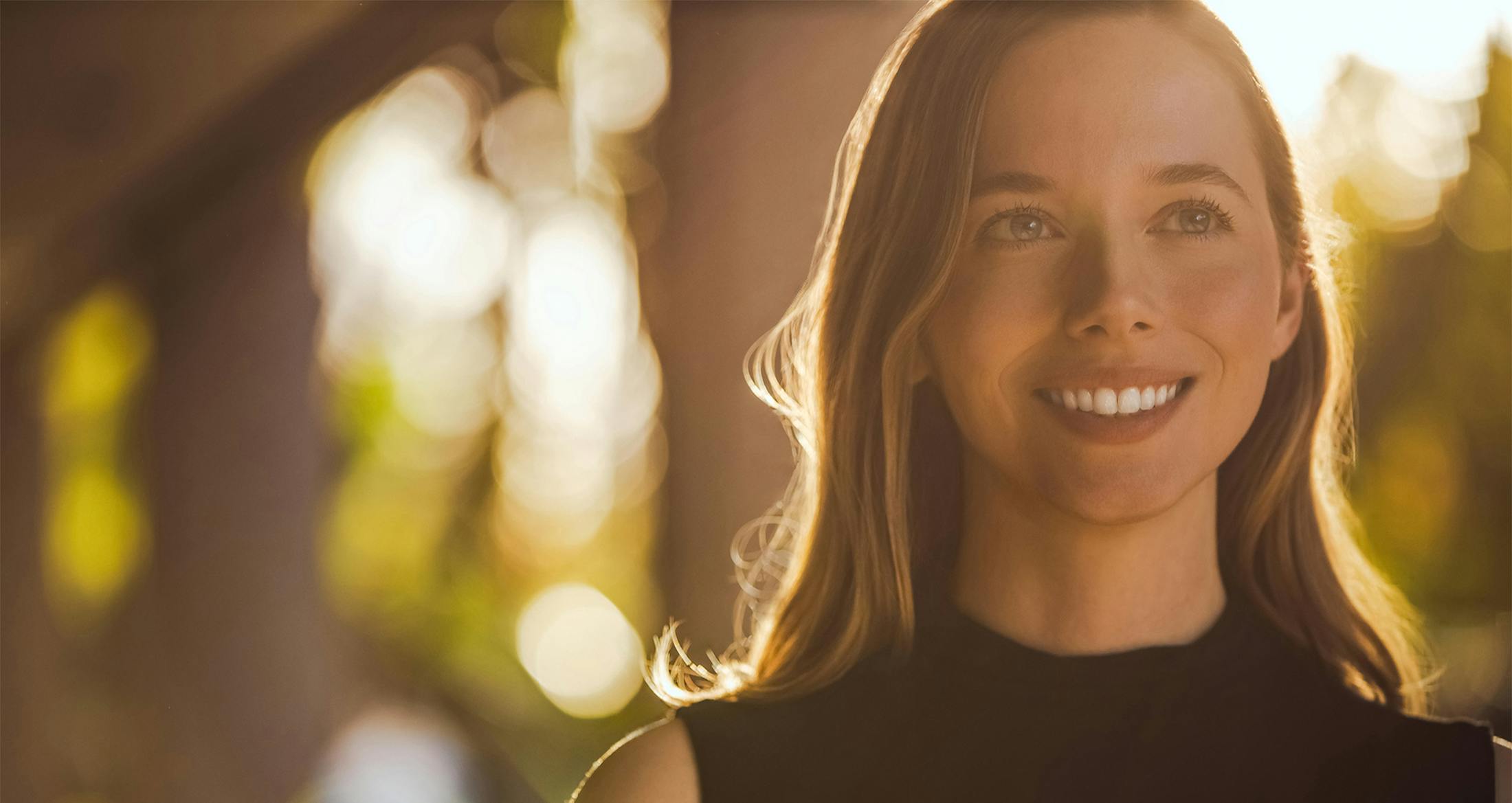 woman looking off into the distance