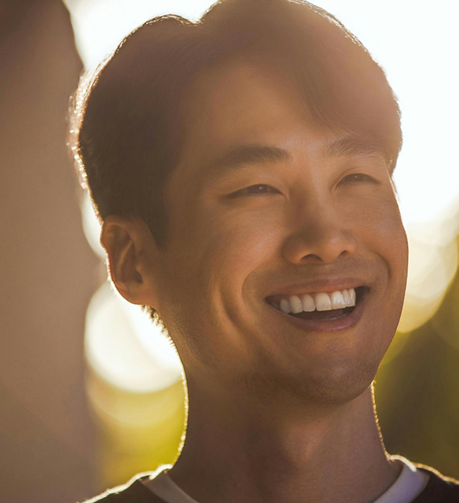 Man smiling