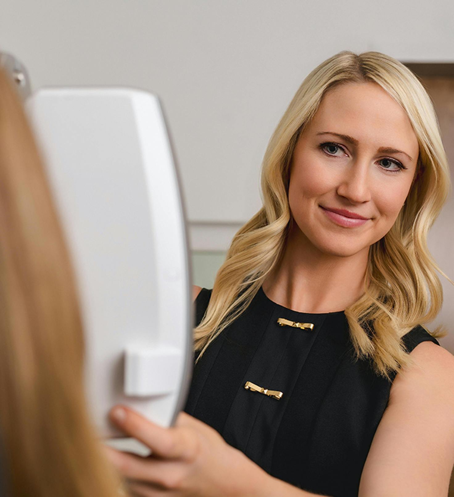 Doctor doing an eye exam