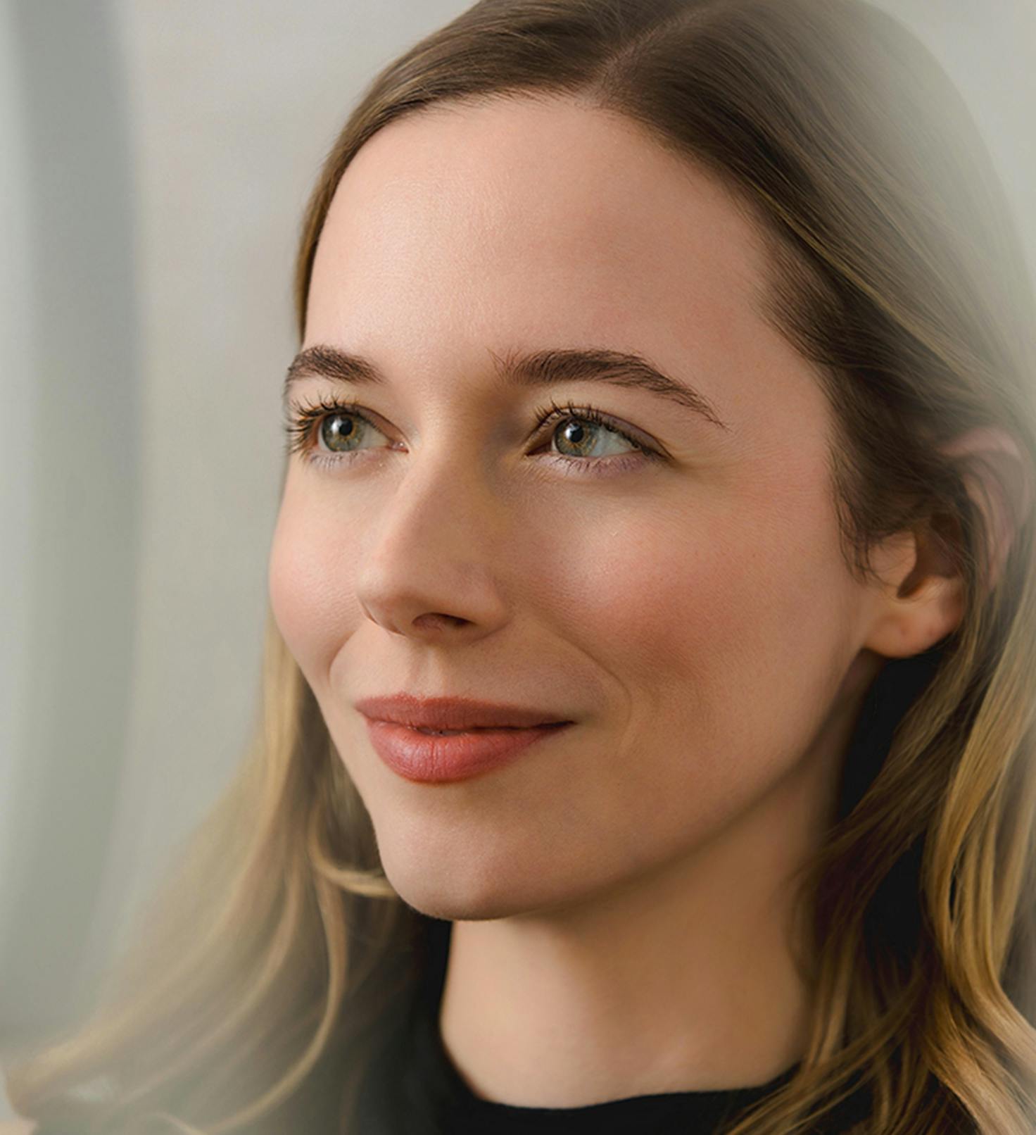 Woman smiling