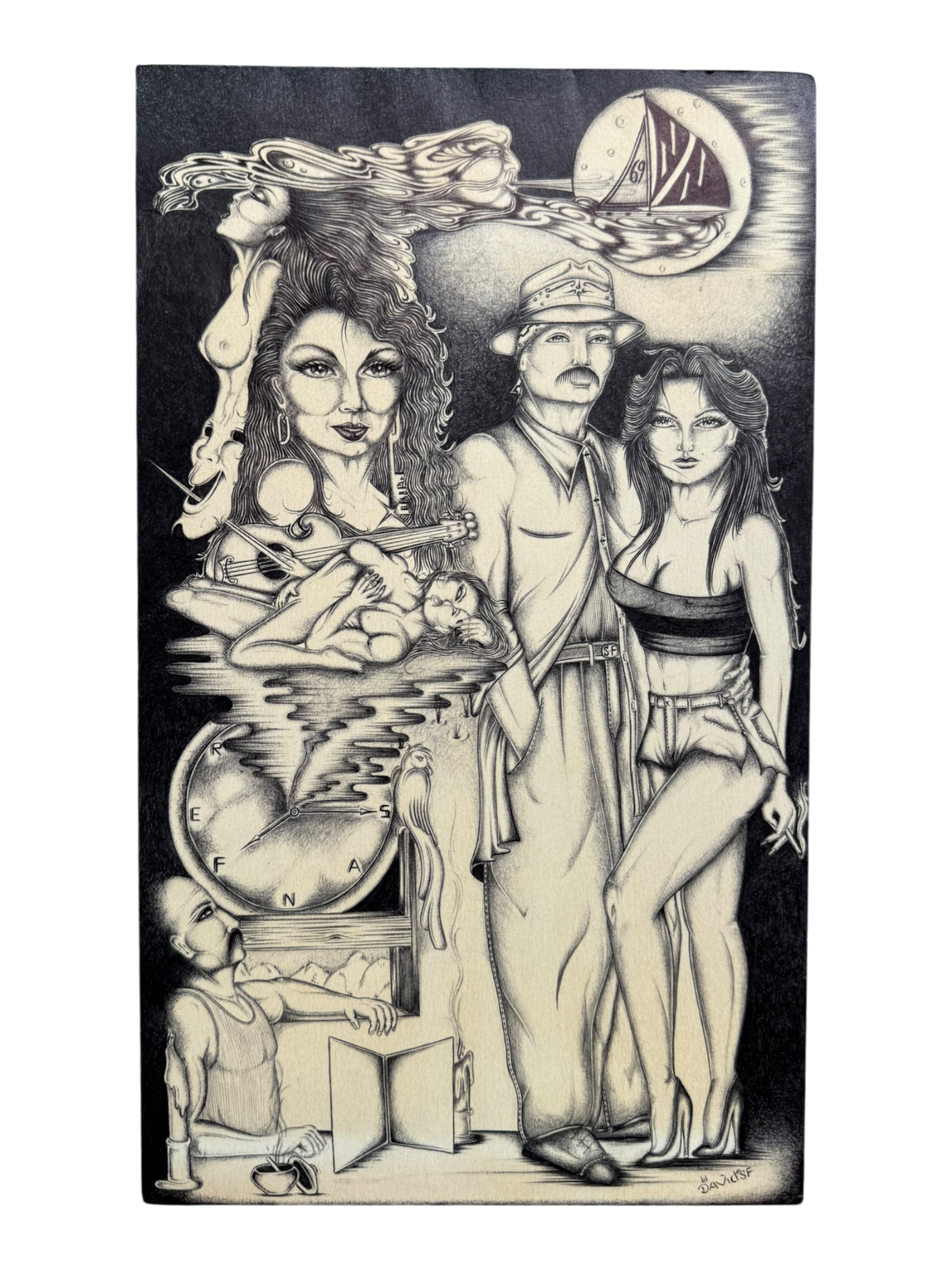 CALIFORNIA CHICANO PRISON DRAWING 001