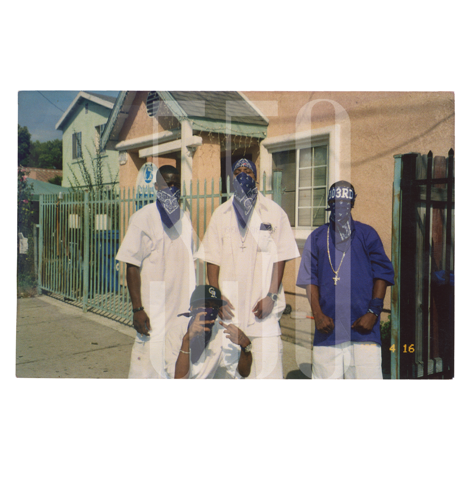 CALIFORNIA AFRICAN AMERICAN STREET GANGS ANALOG PHOTOGRAPHS (100+)