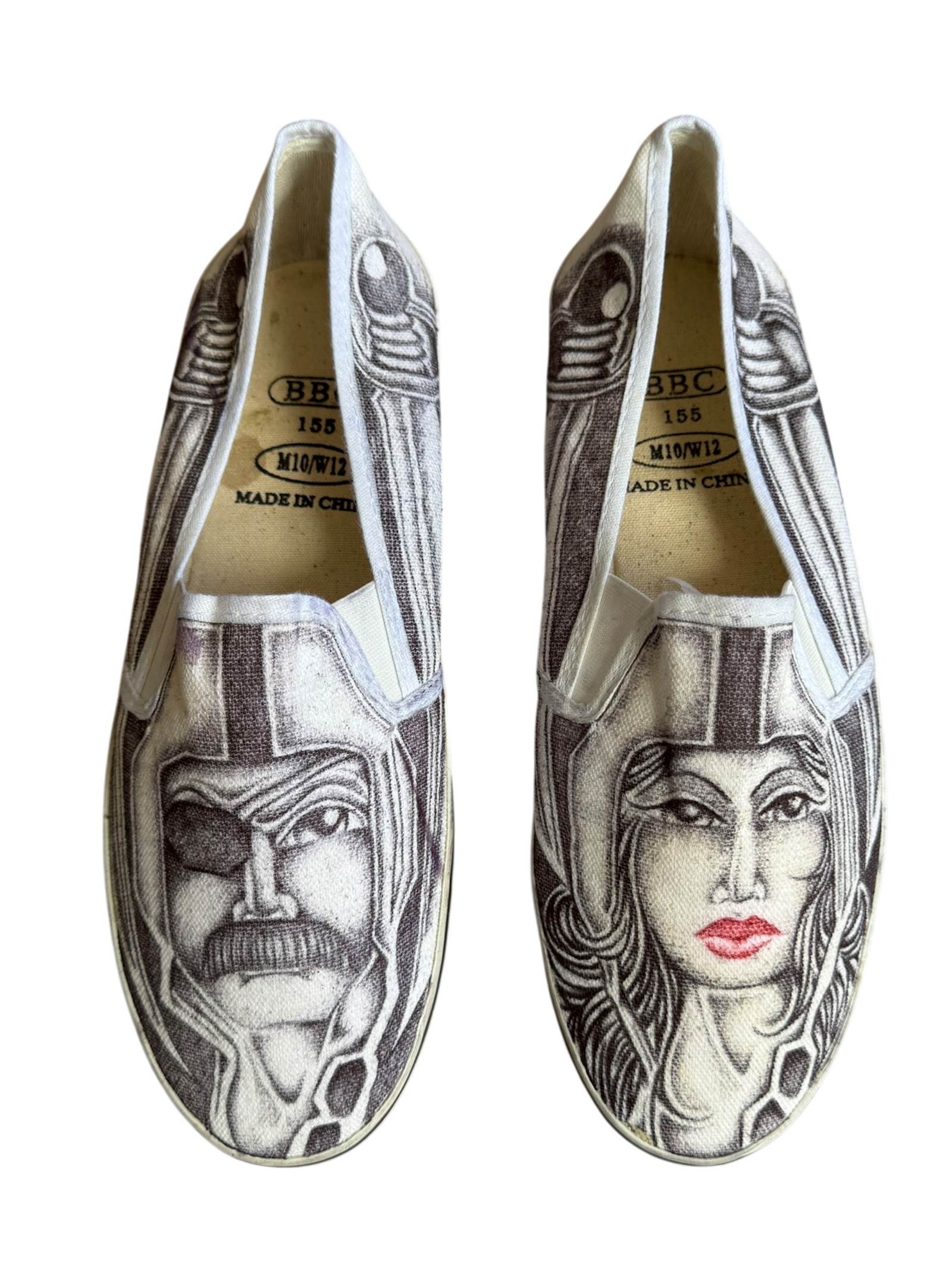 CALIFORNIA CHICANO CUSTOMIZED PRISON SLIP-ONS