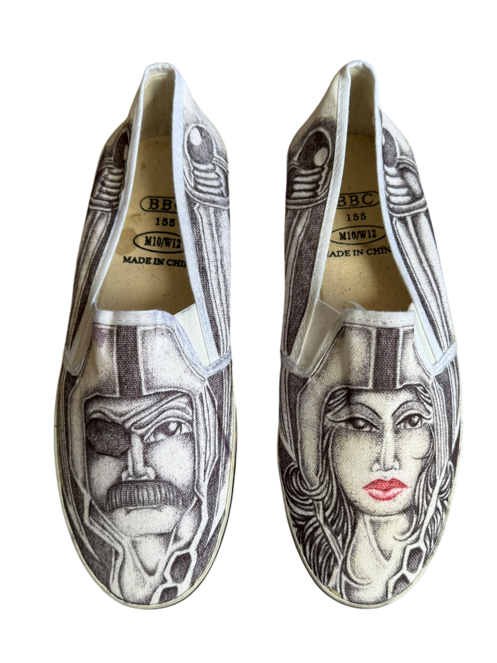 CALIFORNIA CHICANO CUSTOMIZED PRISON SLIP-ONS