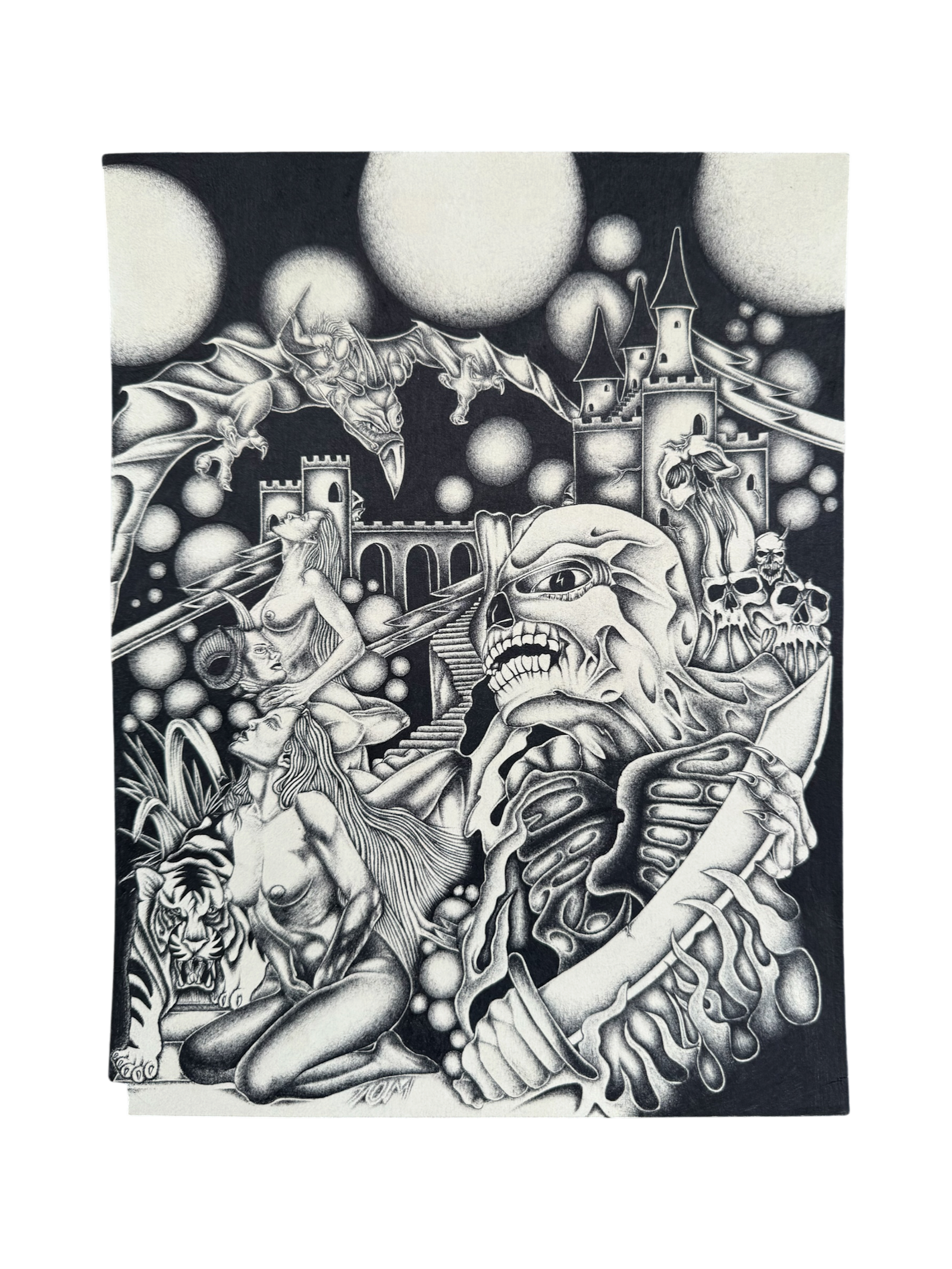 CALIFORNIA PECKERWOOD PRISON DRAWING