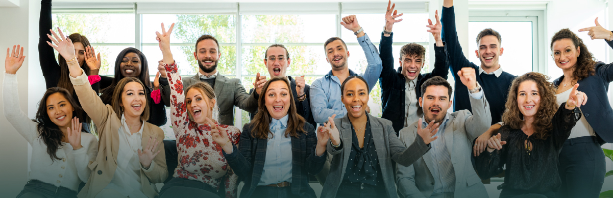 happy working professionals