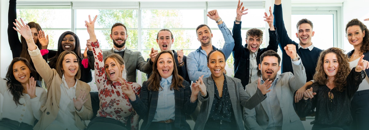 happy working professionals