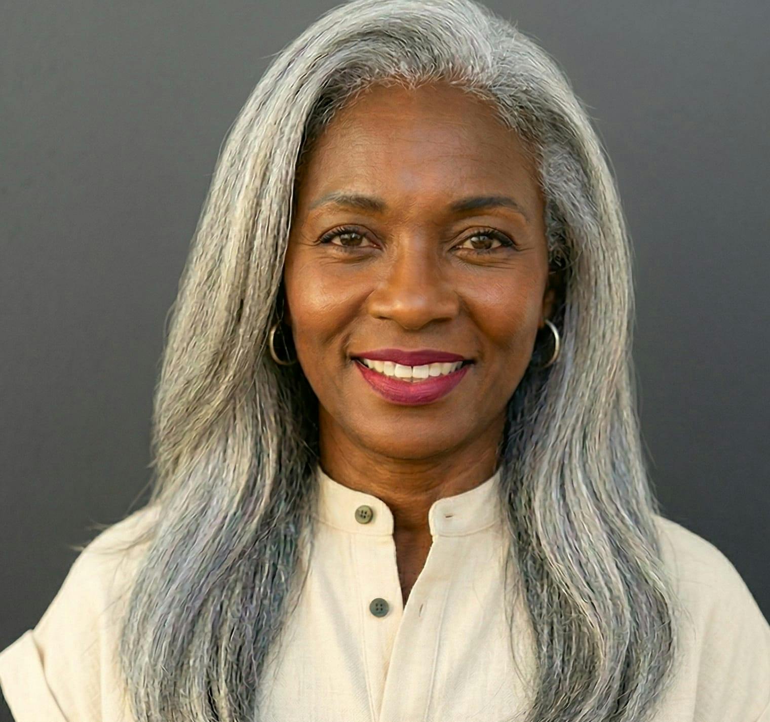 woman with long hair