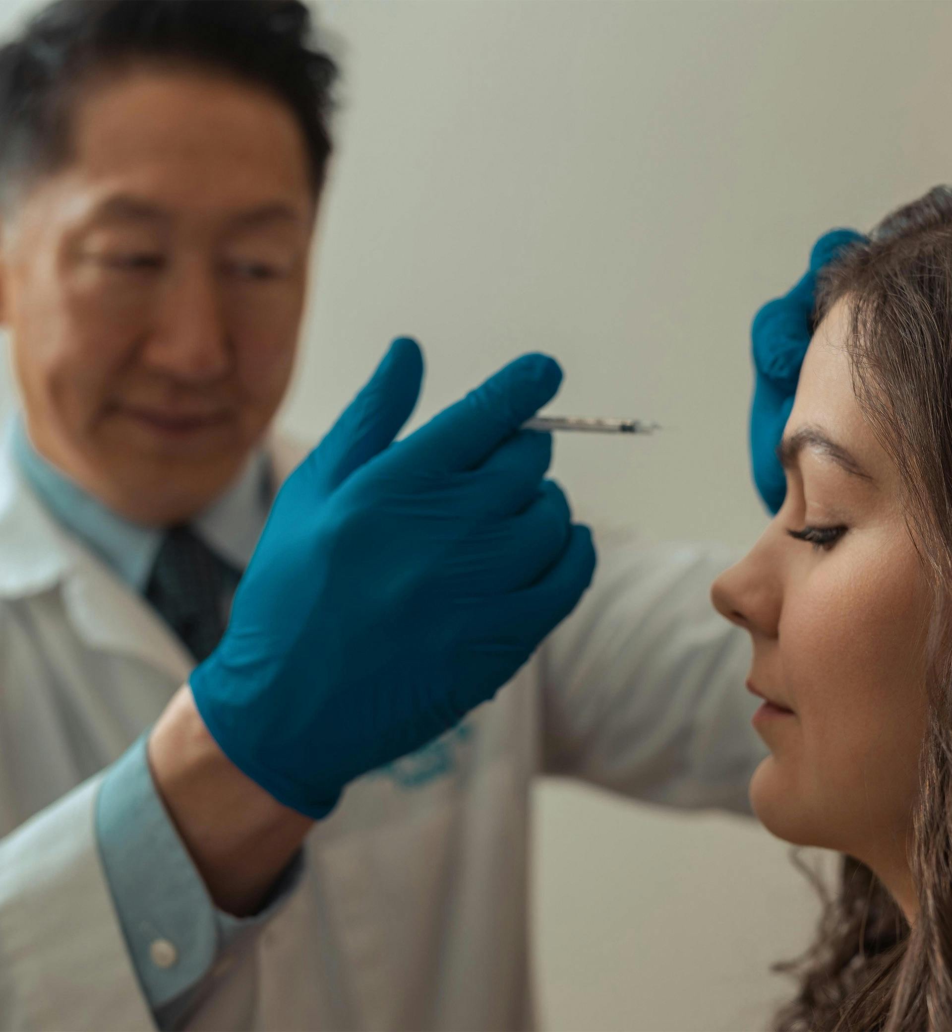 Dr. Young and patient