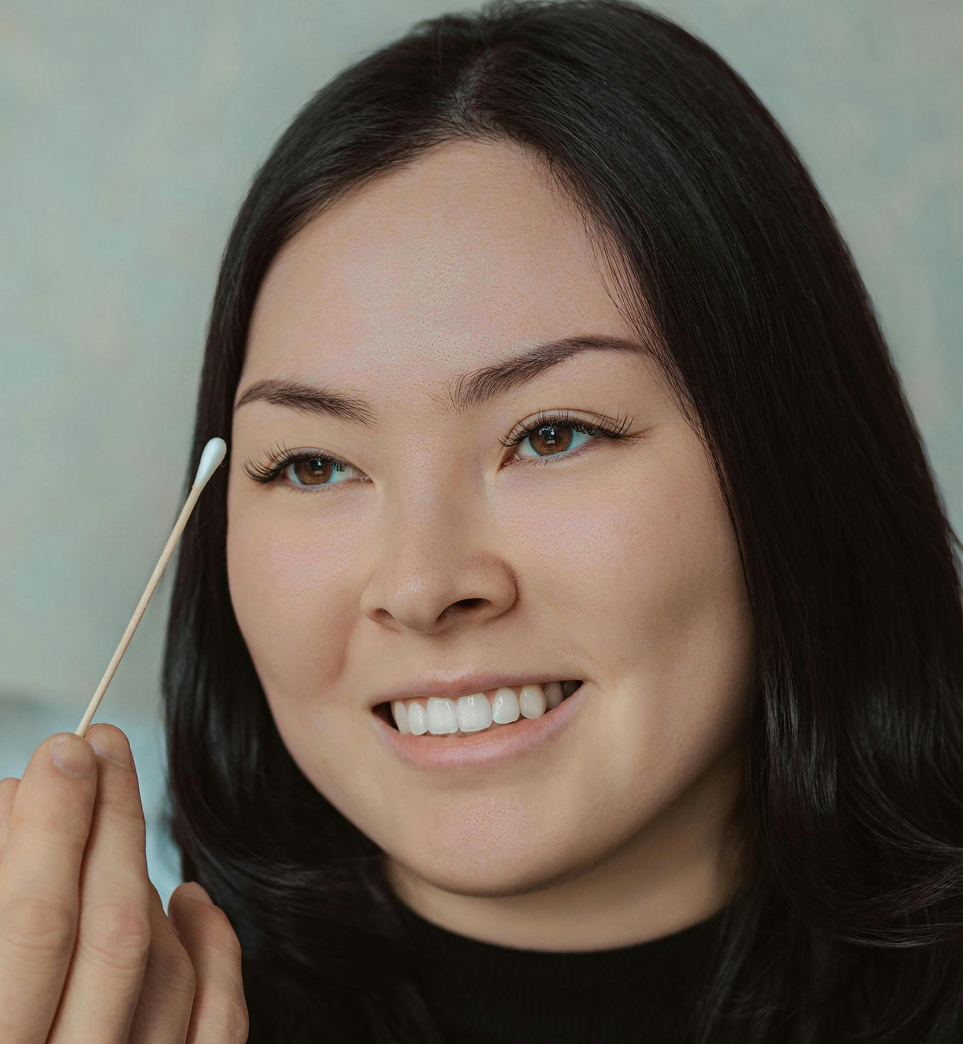 woman smiling