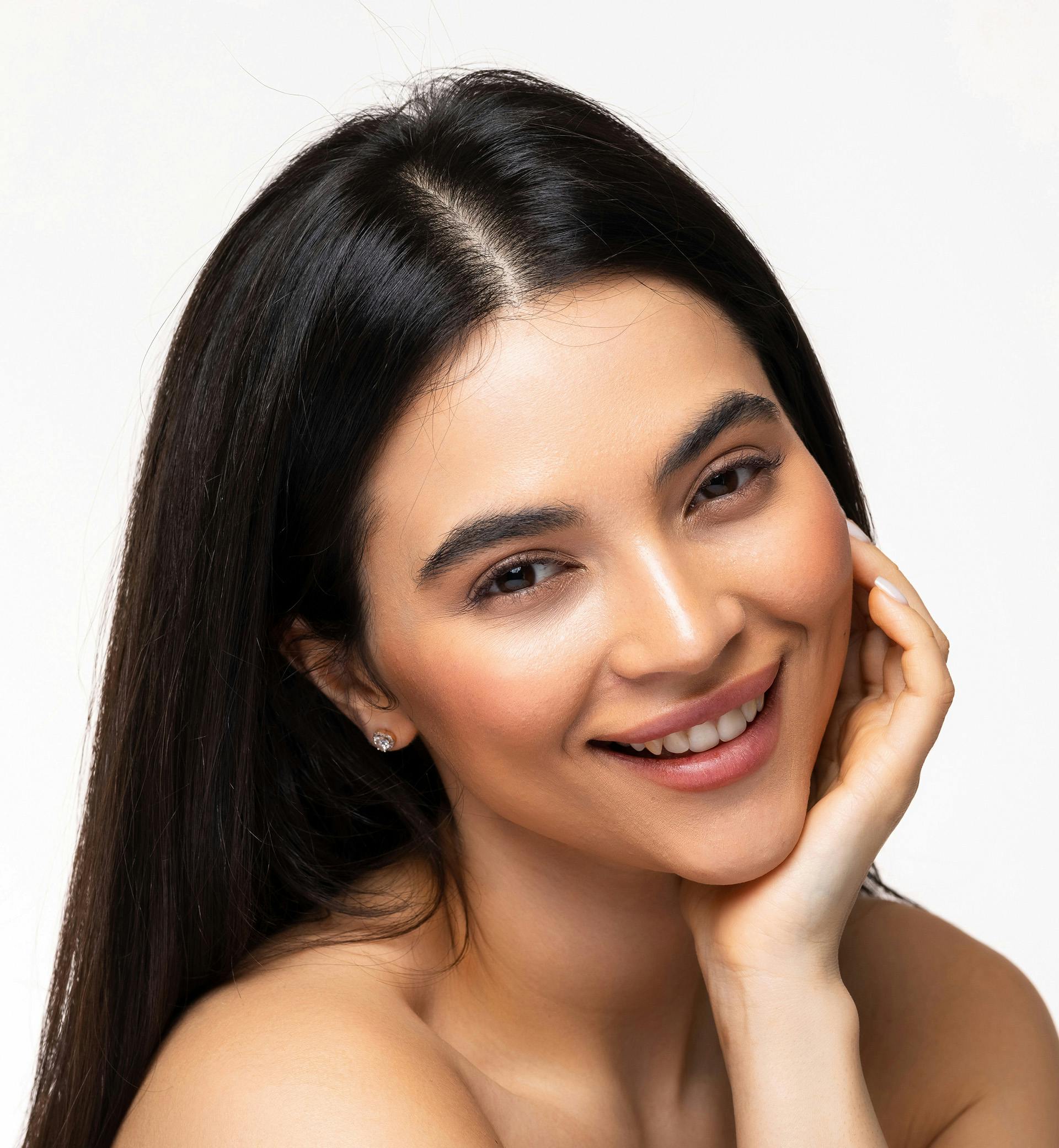 woman smiling