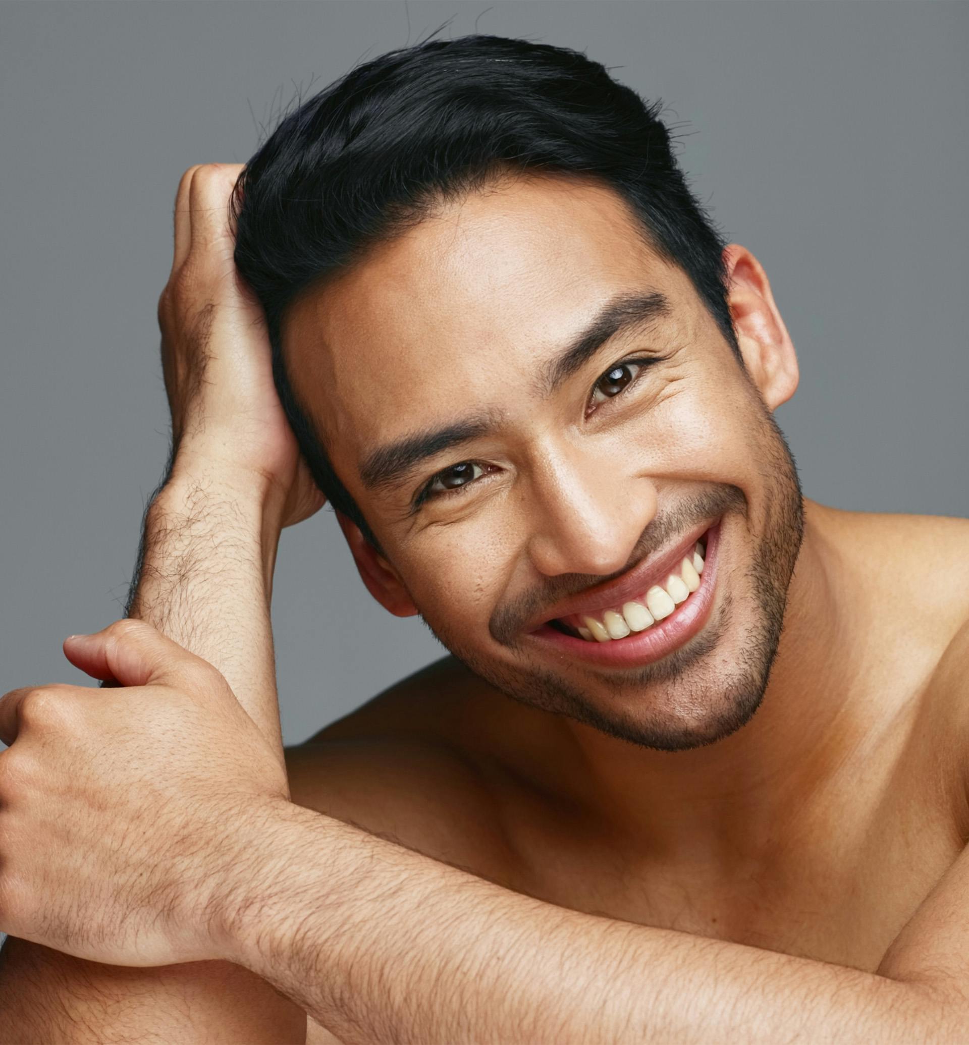 man smiling