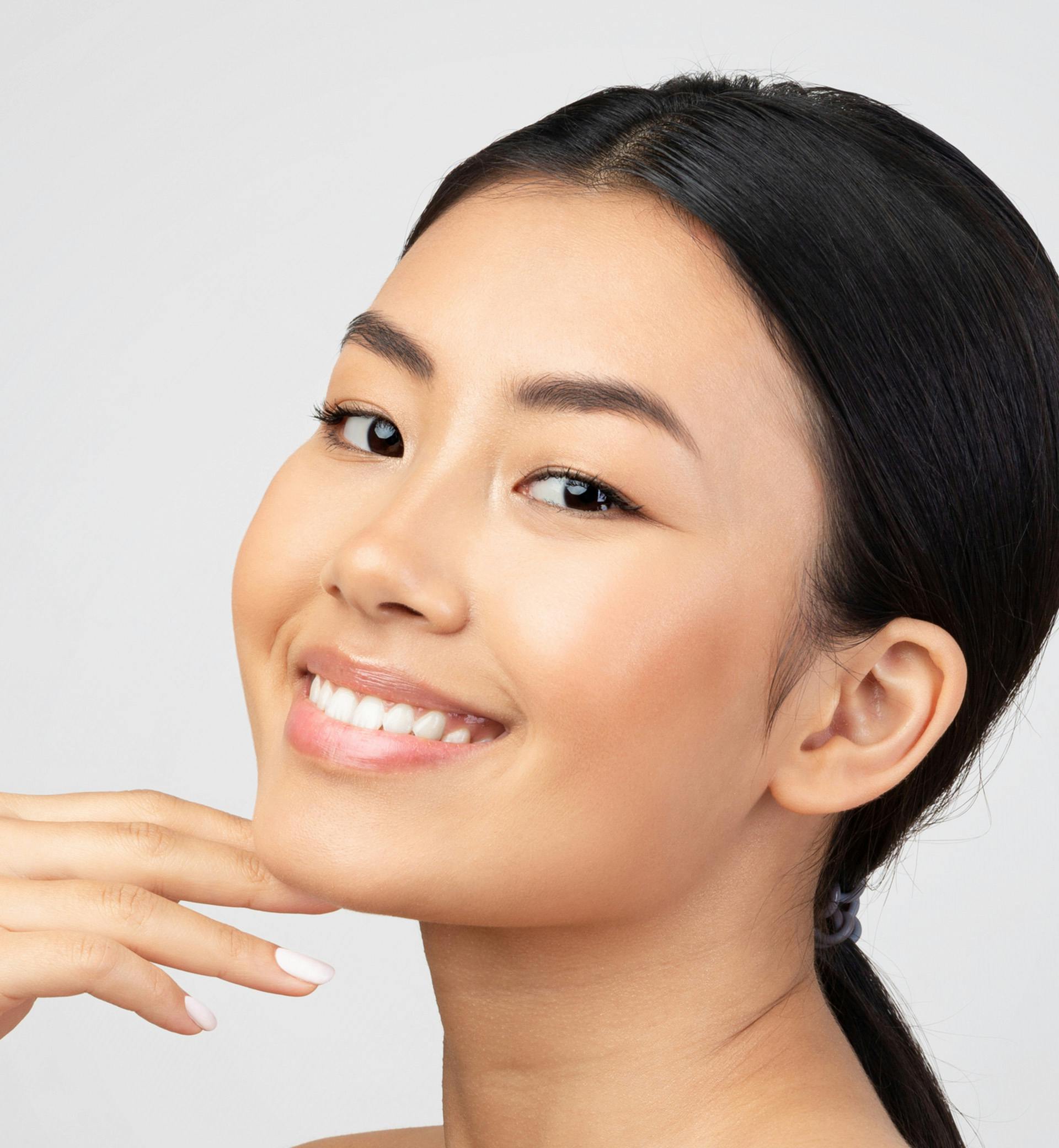 woman smiling