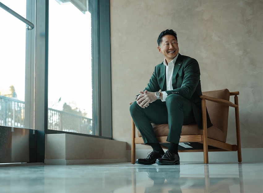 Dr. Young sitting in a chair