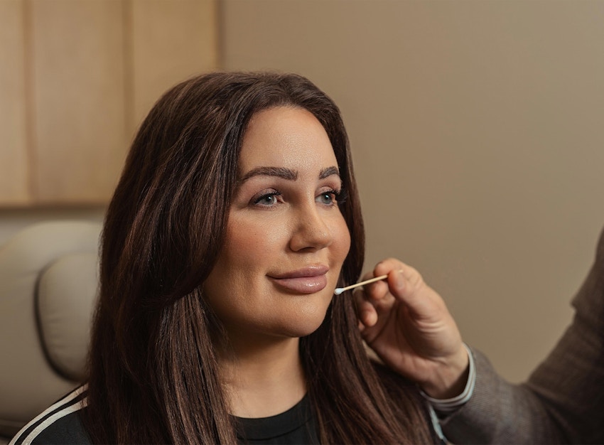 Women in procedure chair