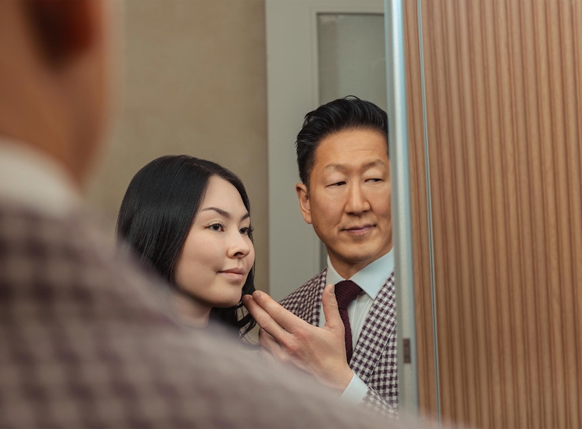 doctor looking at a patient