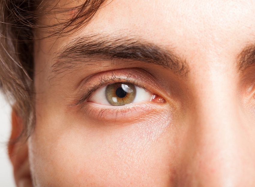 mans eye