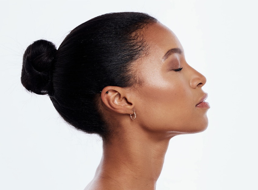 side of a womans face