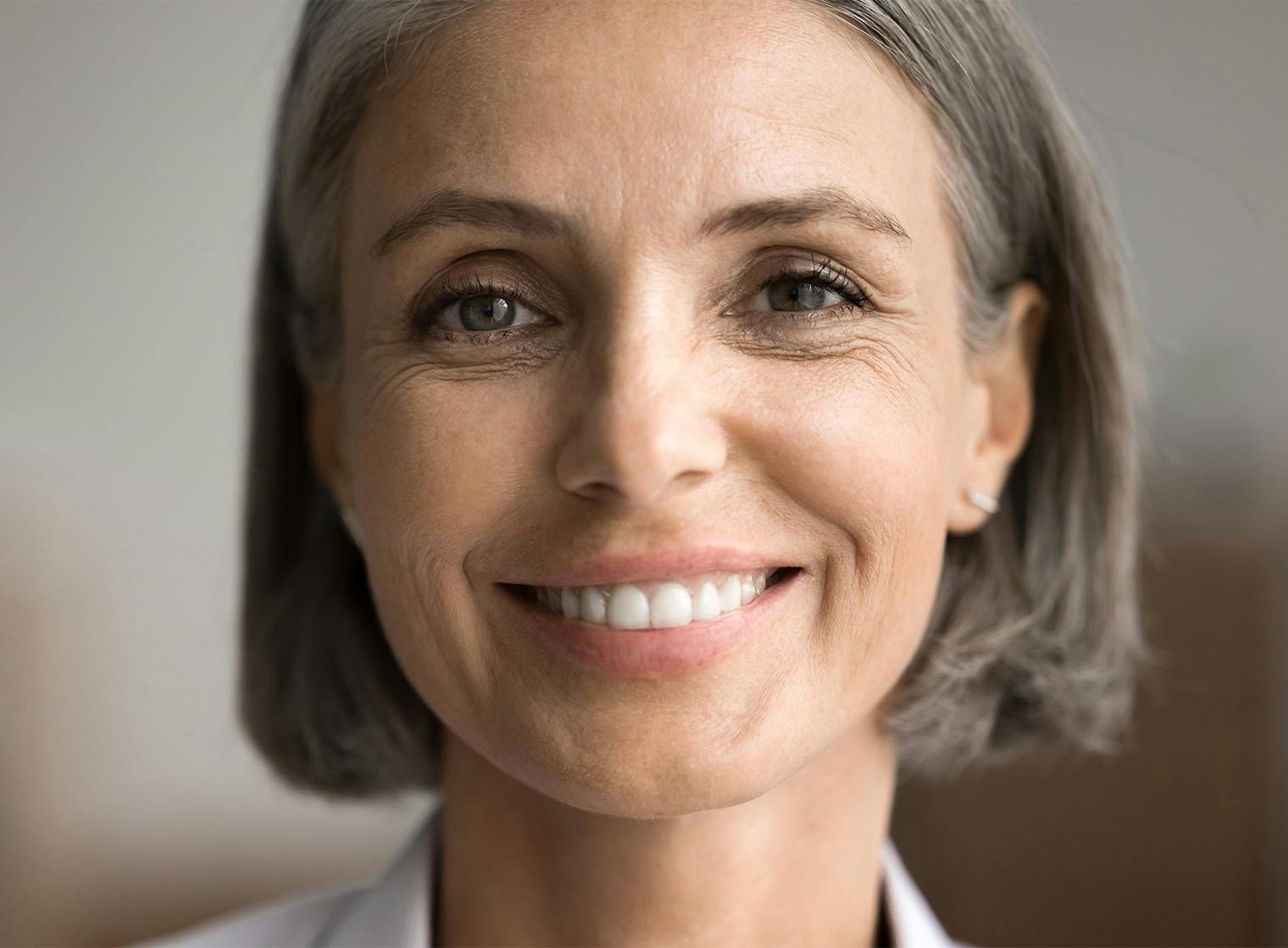 woman smiling