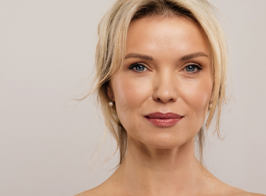 woman smiling