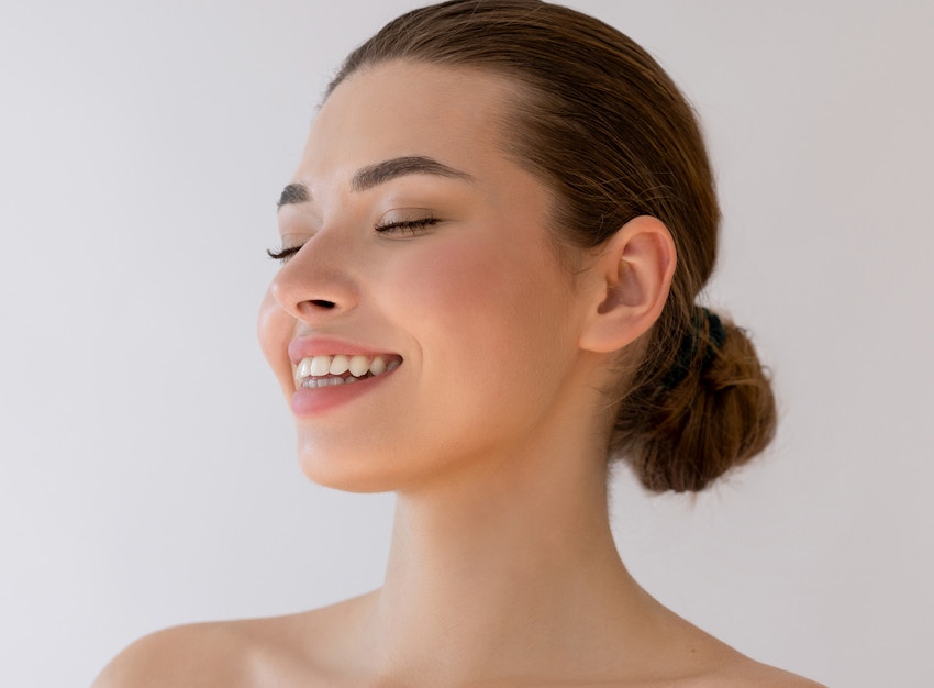 Women smiling