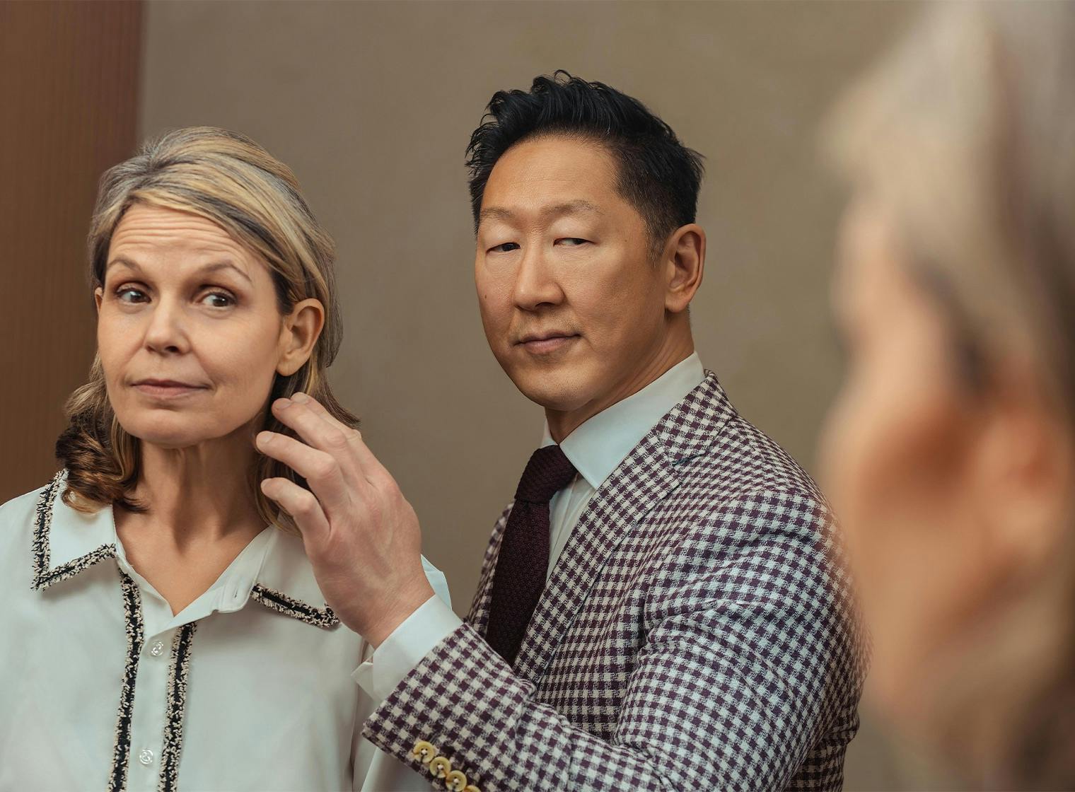 doctor looking at a patient