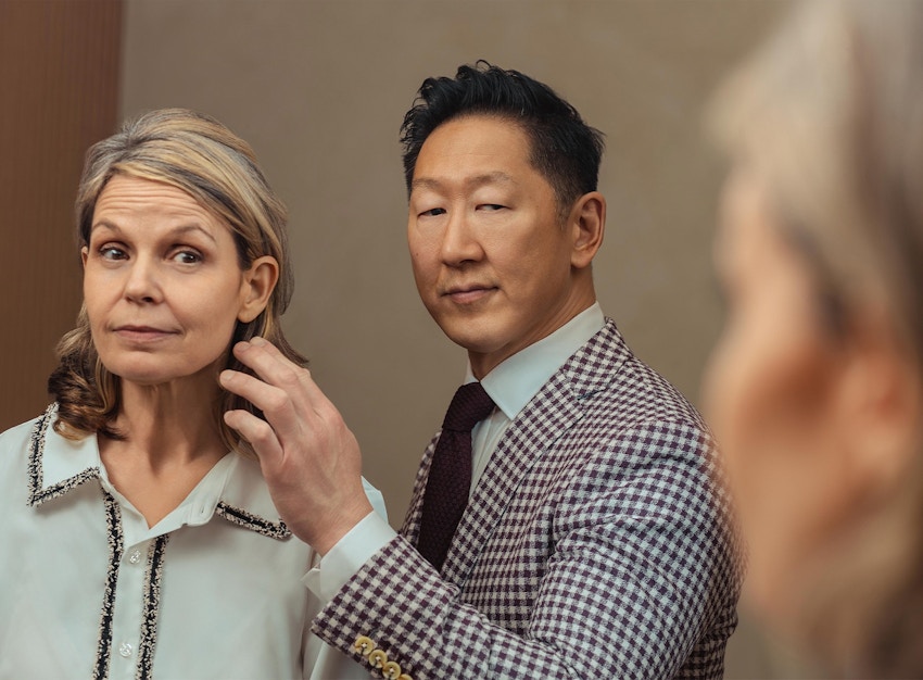 doctor looking at a patient