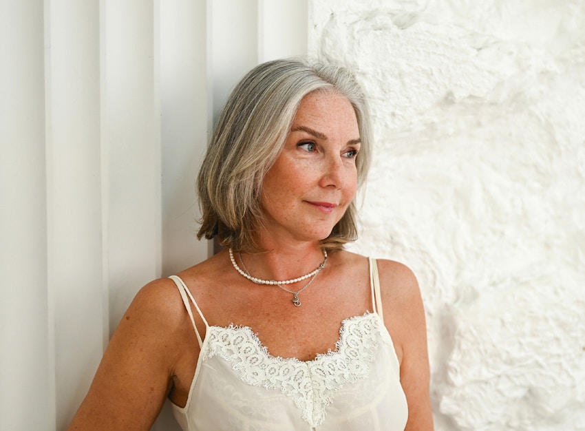 woman smiling