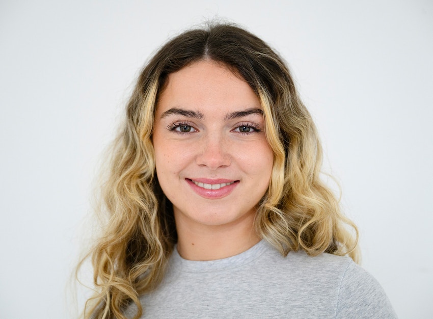 teen girl smiling