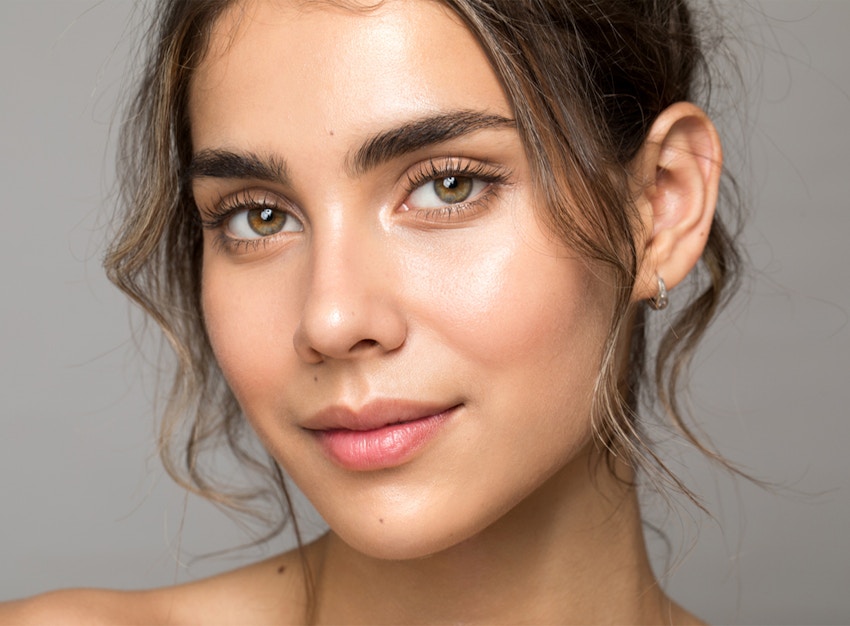woman with clear skin