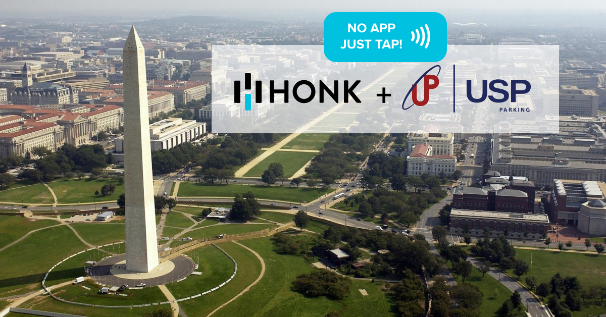 Honk and USP Parking Bring Contactless Parking to Washington DC