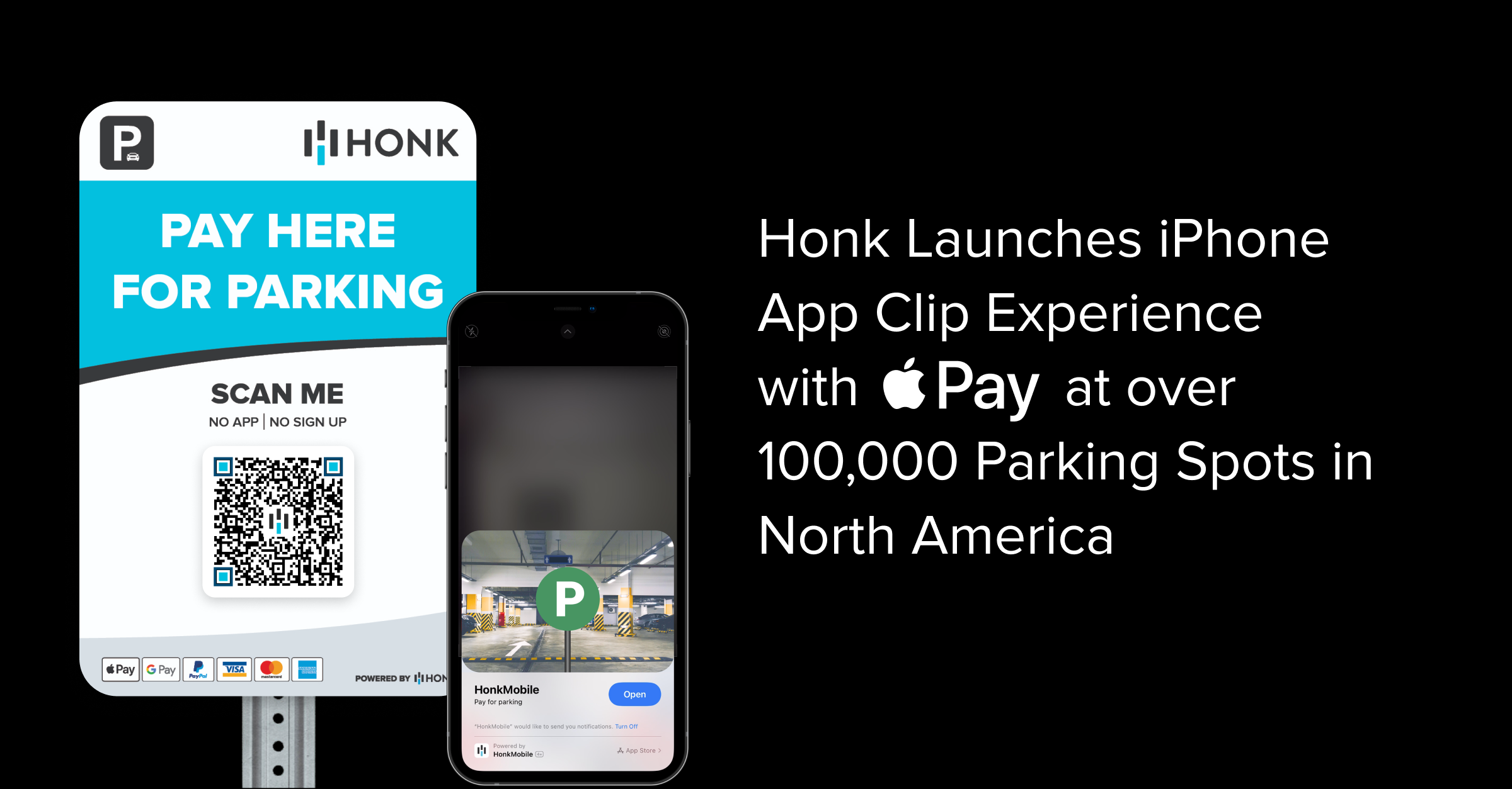 Honk Launches Iphone App Clip Experience For Contactless Payments With Apple Pay At Over 100 000 Parking Spots In North America Honk Launches Iphone App Clip Experience For Contactless Payments With Apple Pay At Over 100 000 Parking Spots In North America