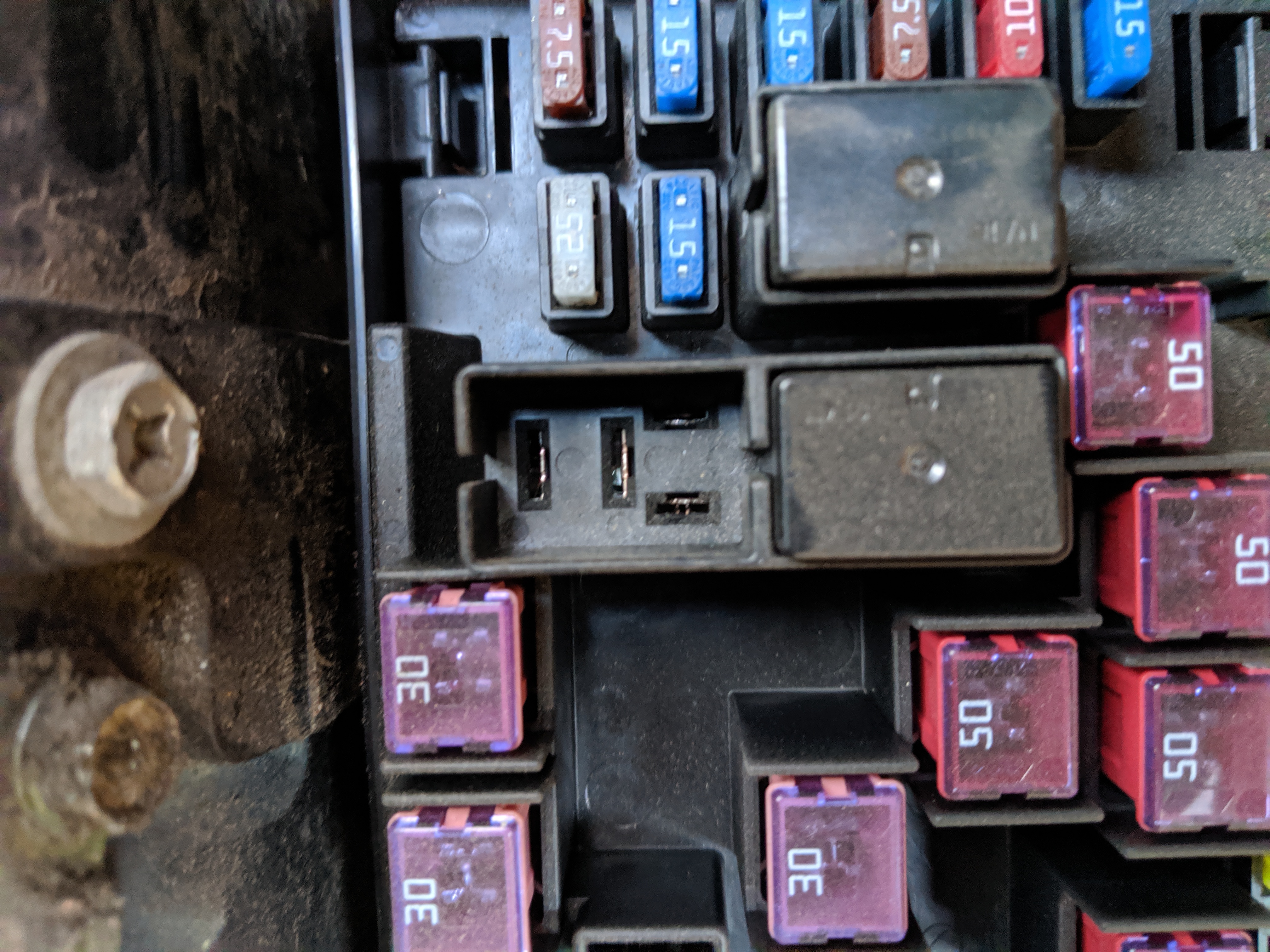 Inside of fuse Box