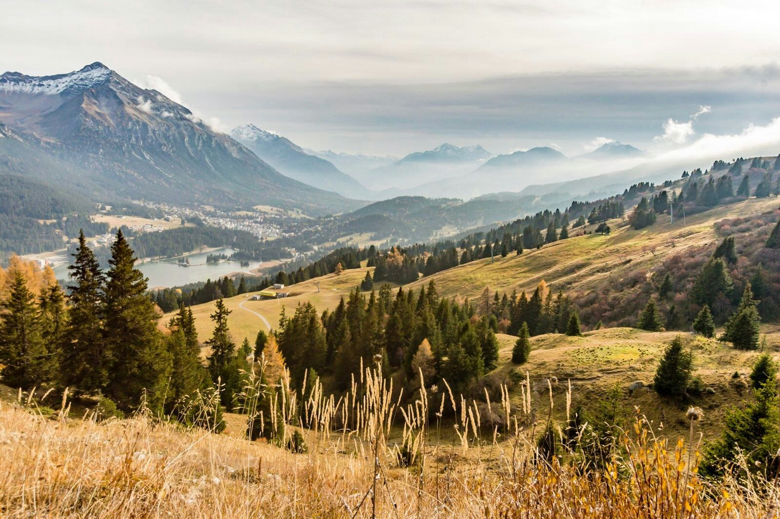 Aussicht über die Lenzerheide
