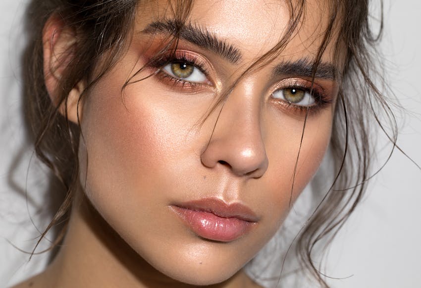 Close up of womans face