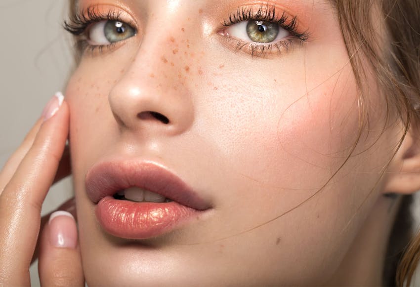 Close up of womans face