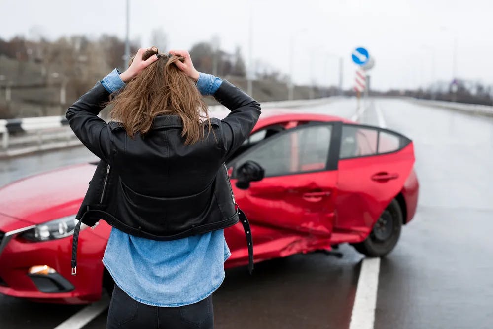 Car Accident Scene Photo of Car Accident Scene