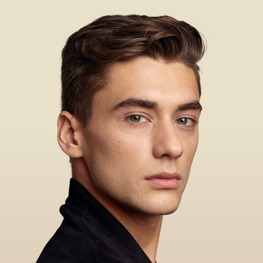 Man looking at camera