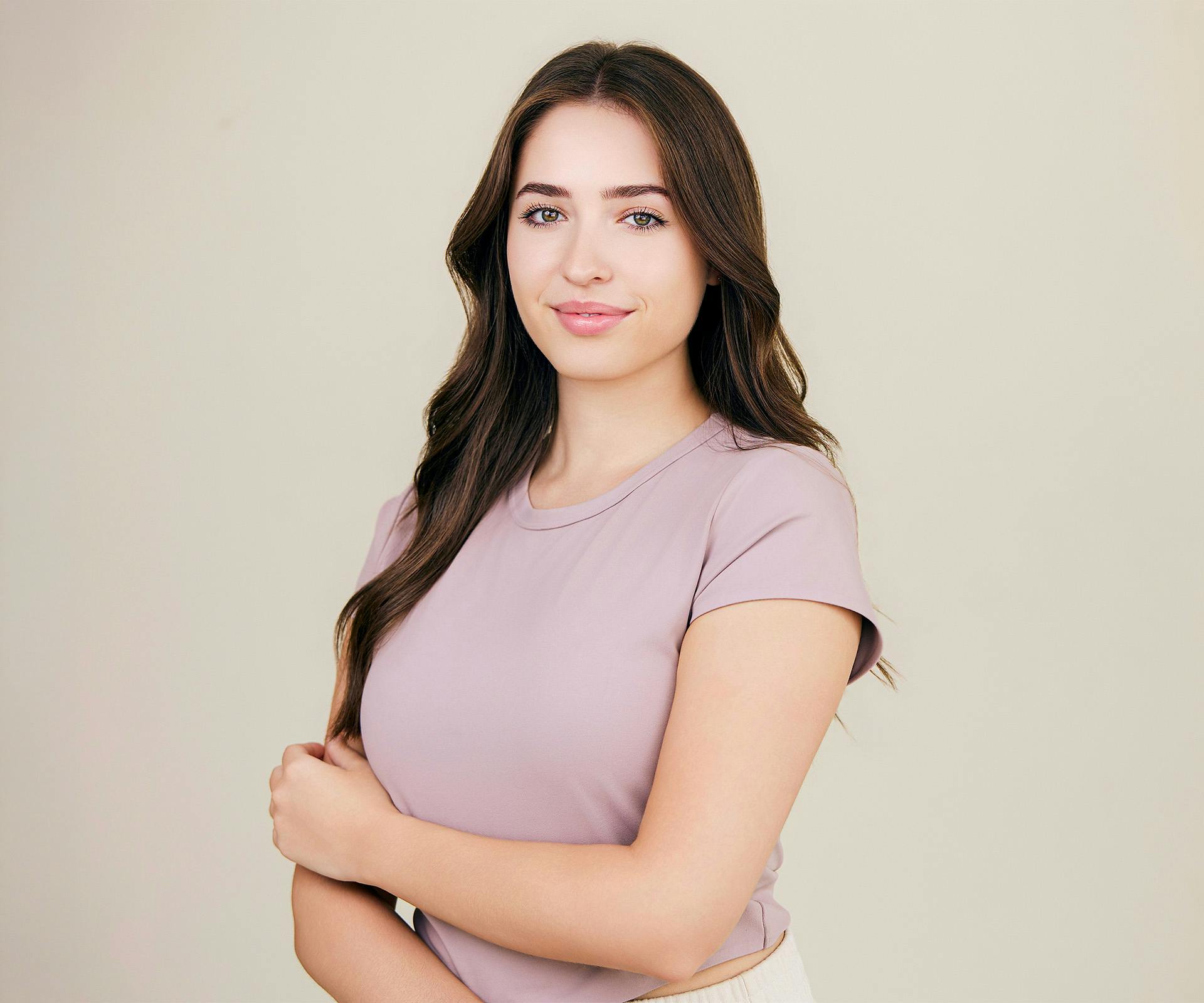 woman with arms crossed
