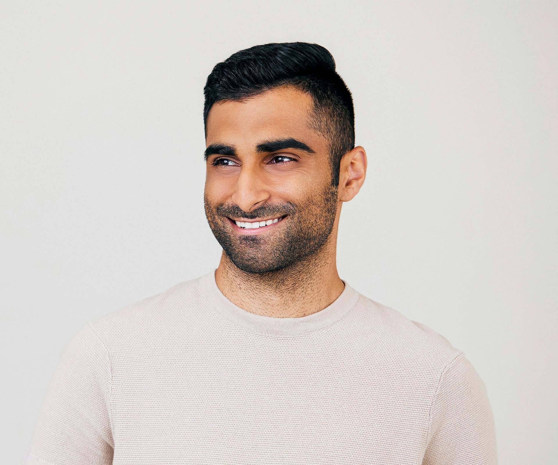 man smiling