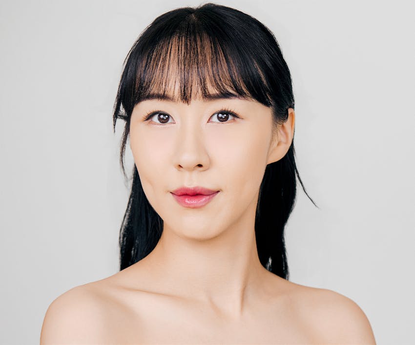 woman looking at camera