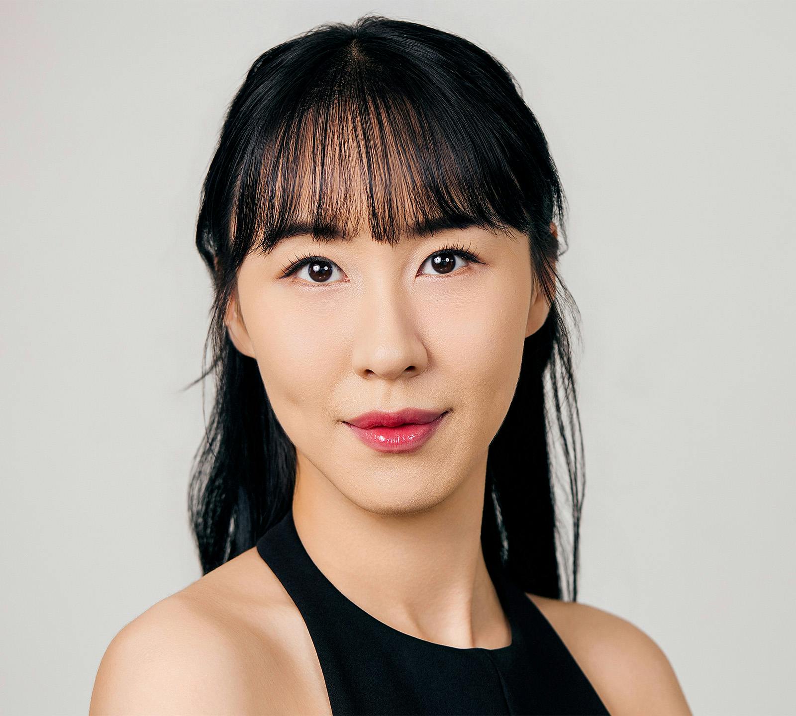 woman looking at camera