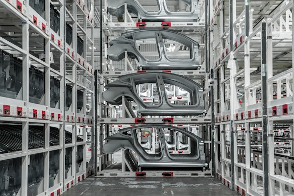Model 3 production for The New York Times