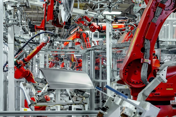Model 3 production for The New York Times