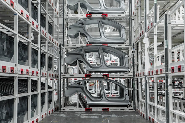Model 3 production for The New York Times