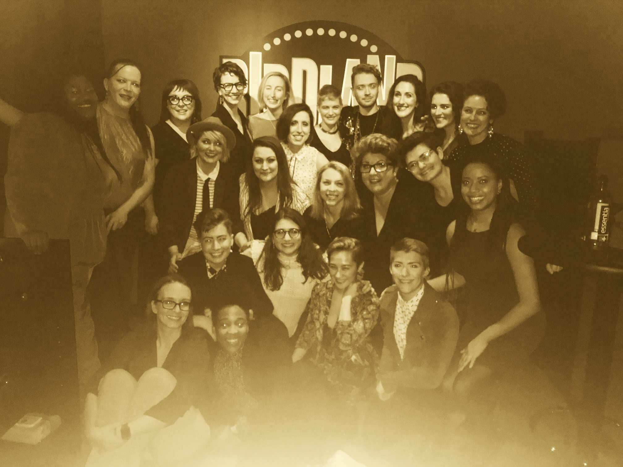 The performers and creative team at the Queer the Stage concert.