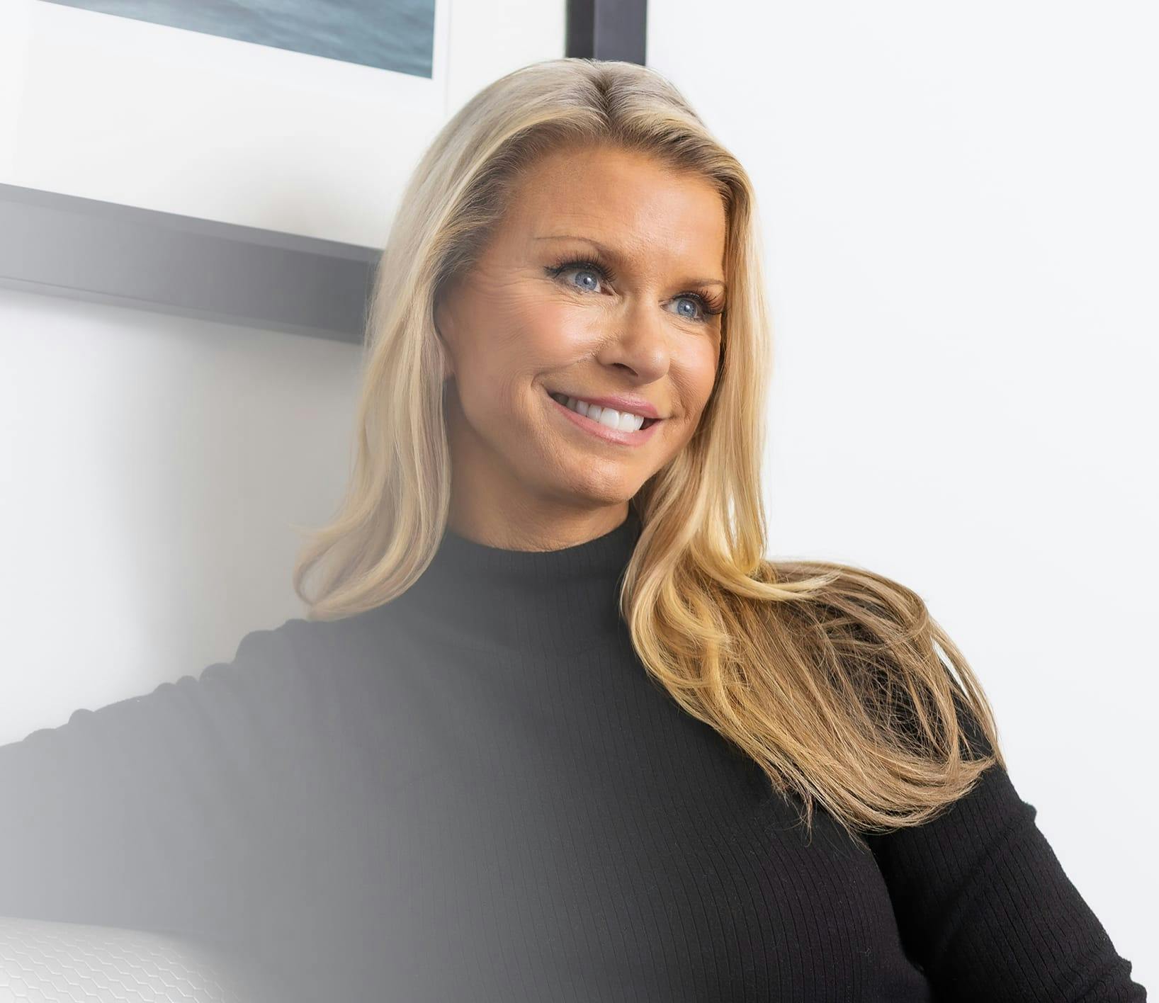 Woman smiling