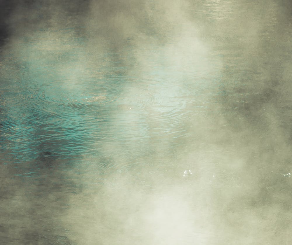 fog on a lake