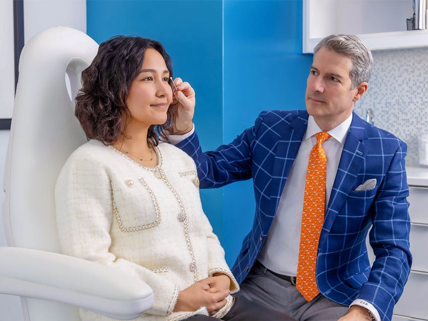 Doctor helping a patient